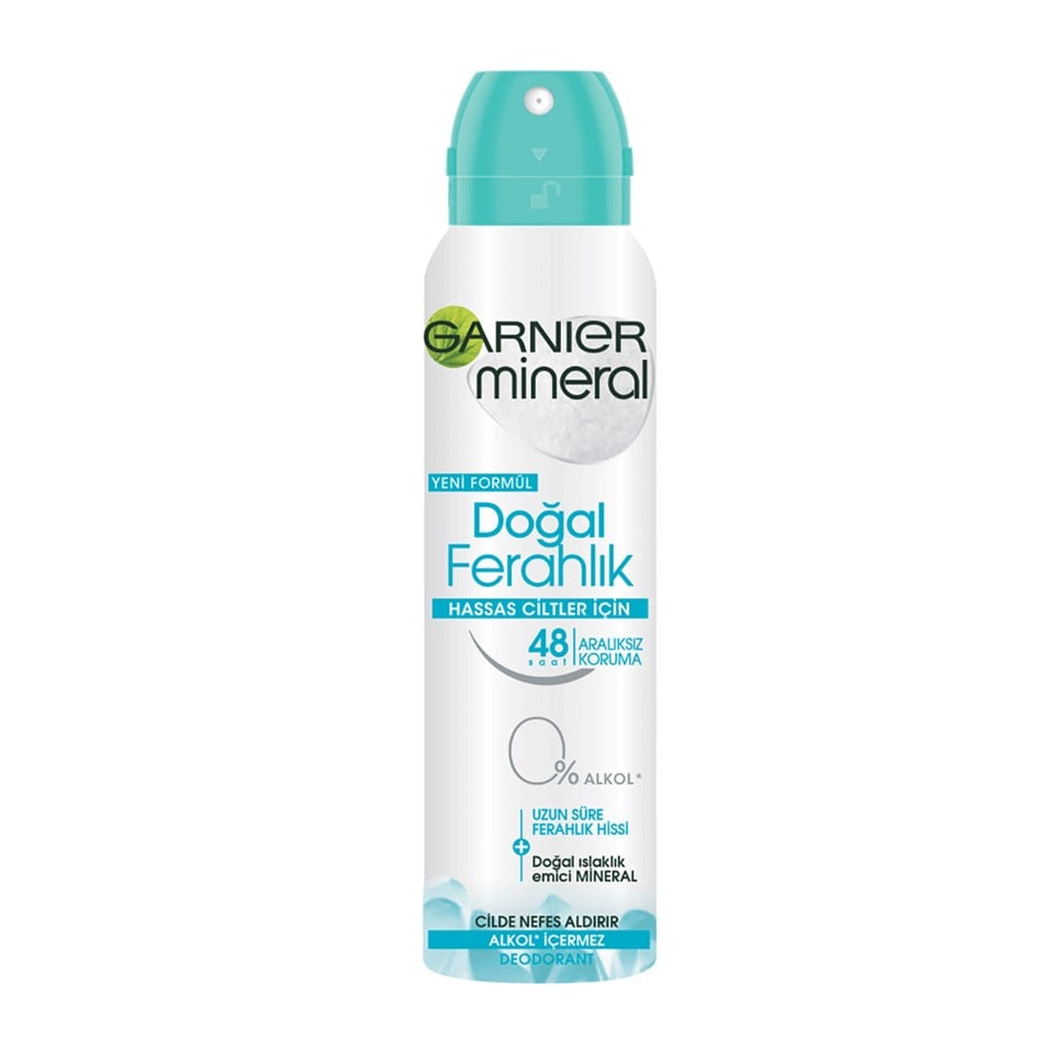 Garnier Doğal Ferahlık Kadın Deodorant Sprey Pudrasız