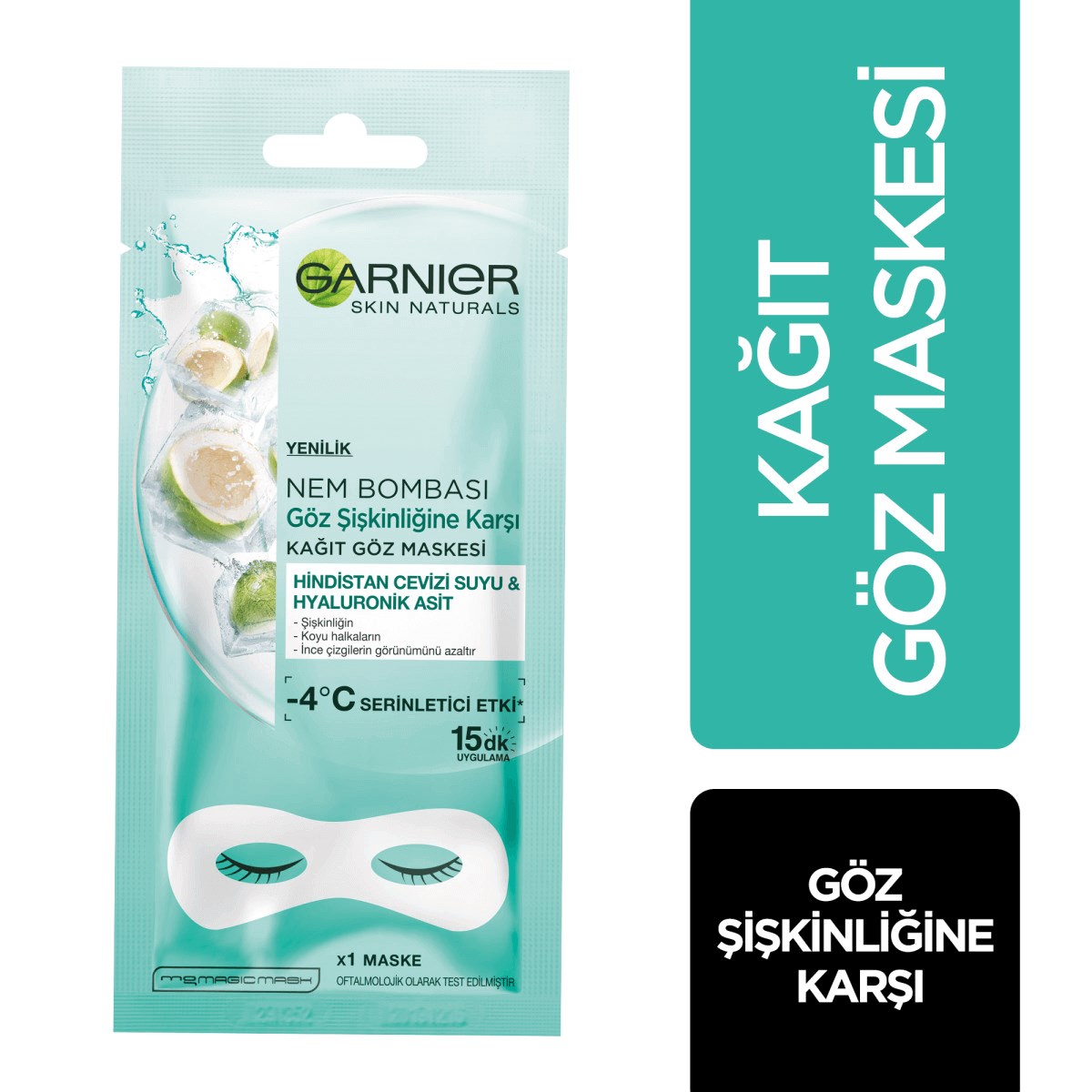 Garnier Nem Bombası Kağıt Maske Hindistan Cevizli Tekli