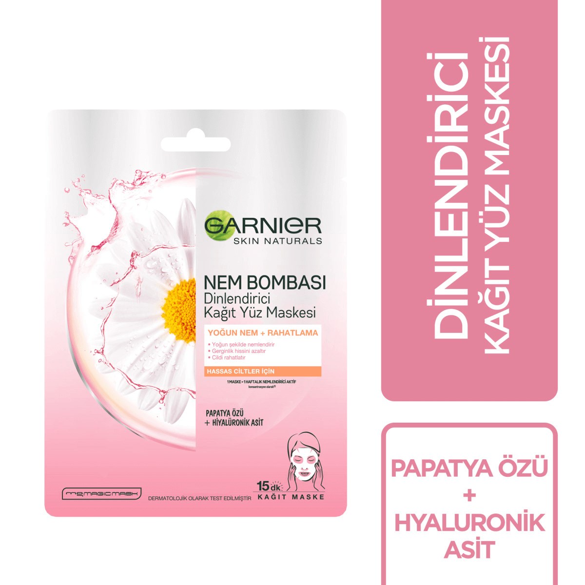 Garnier Nem Bombası Kağıt Maske Papatya Özü