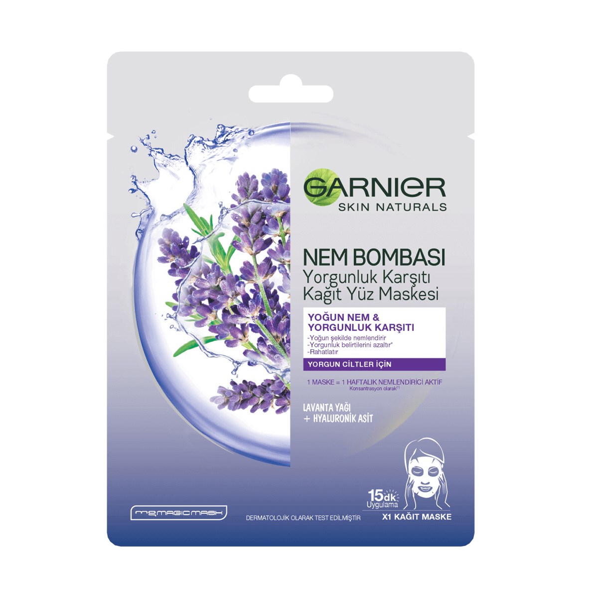 Garnier Nem Bombası Yorgunluk Karşıtı Kağıt Yüz Maskesi
