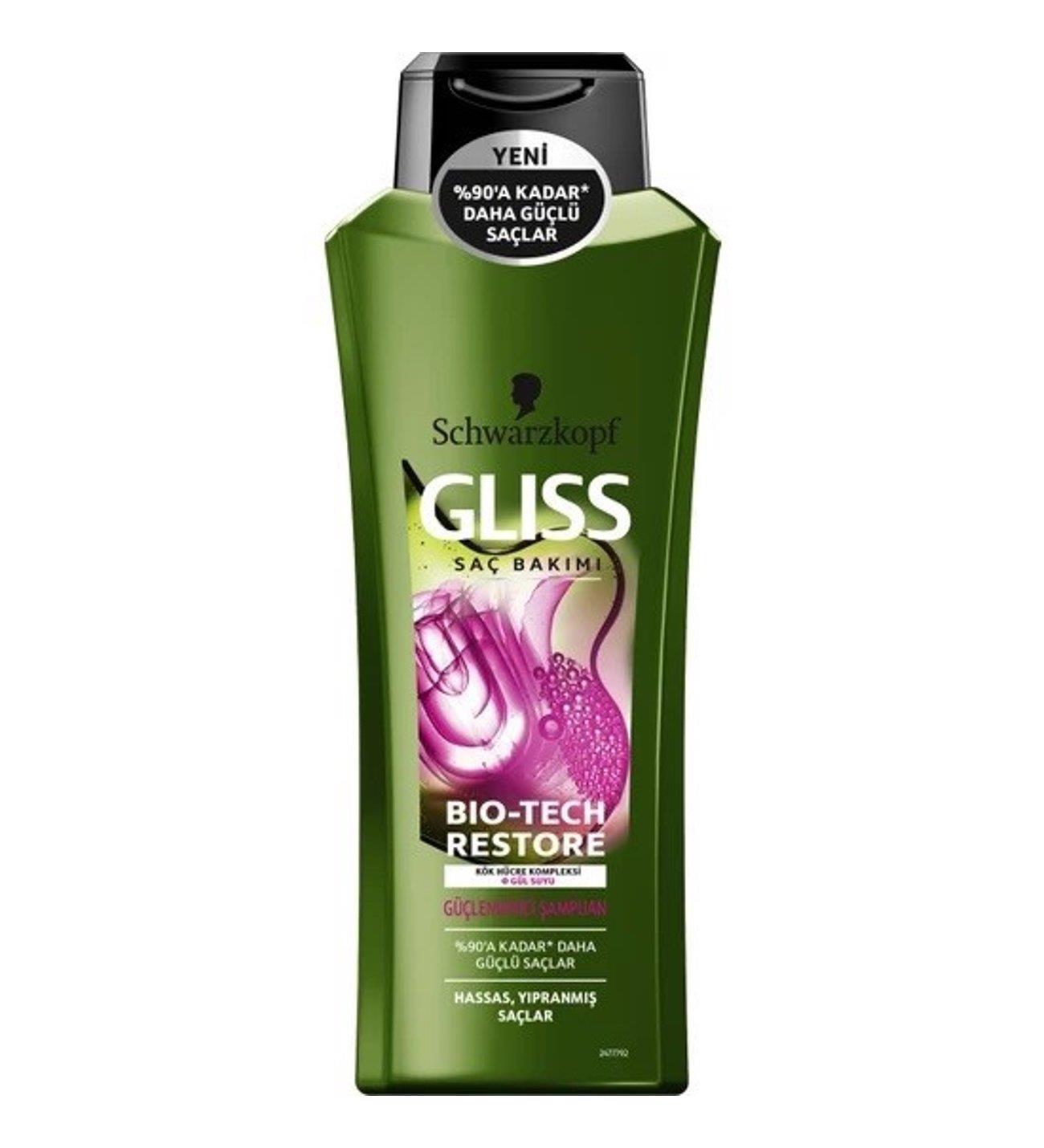 Gliss Biotech Restore Şampuan 525 ml 2 Adet