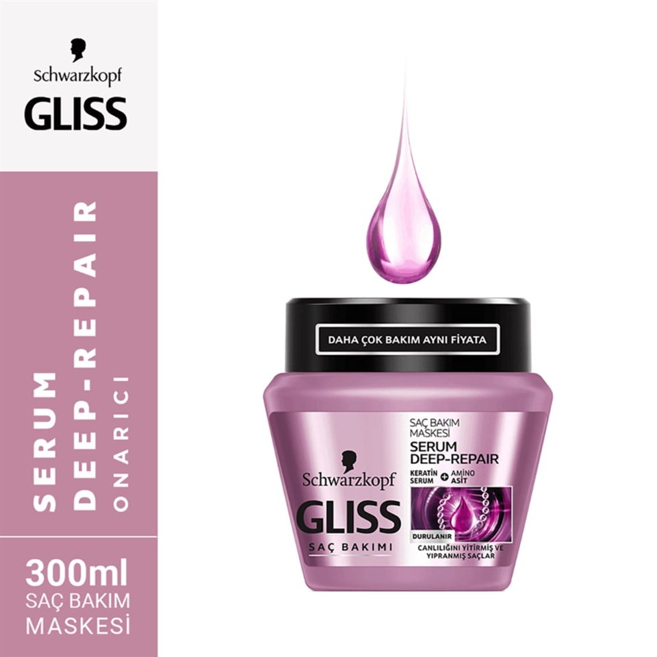 Gliss Serum Deep Repair Saç Maskesi 300 ml