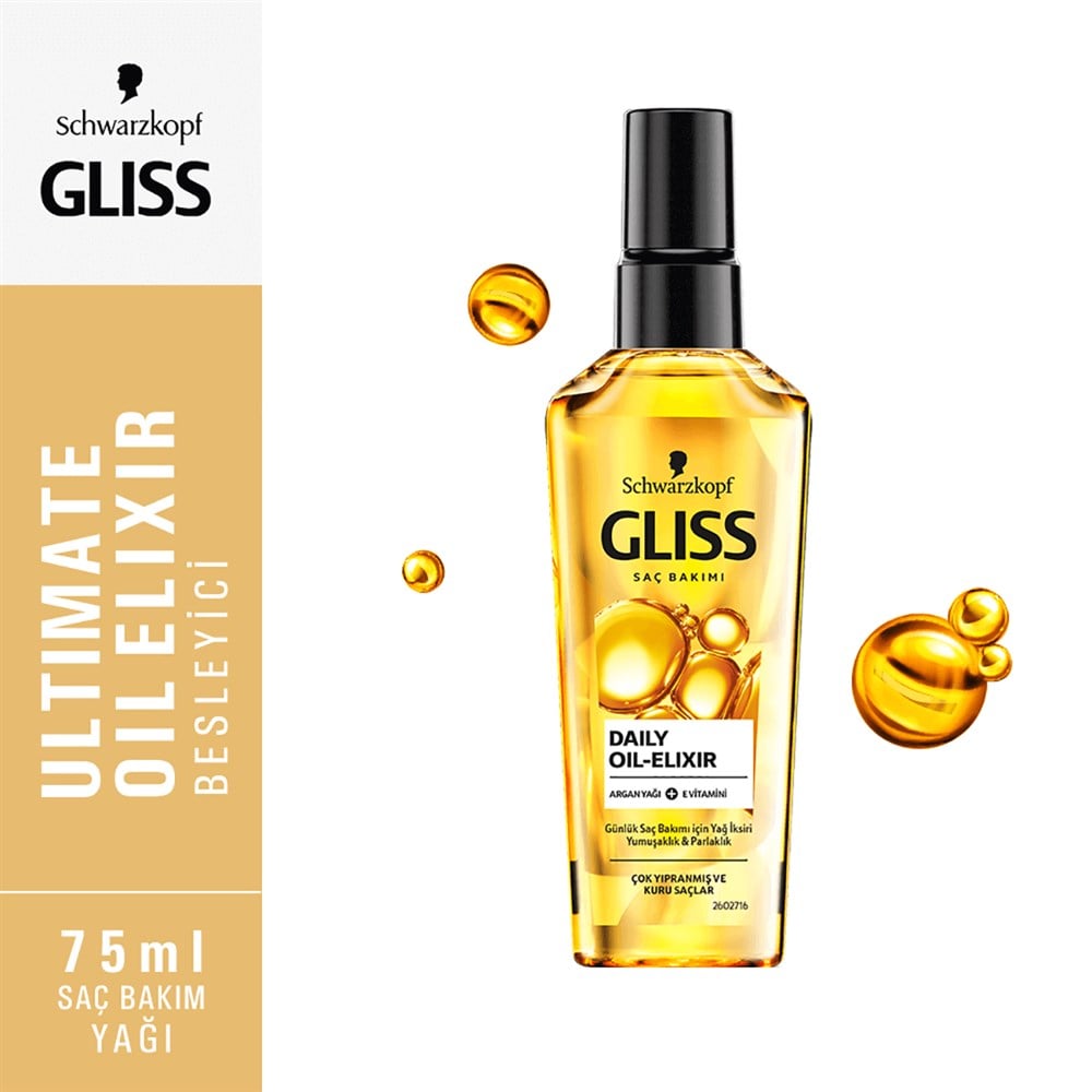 Gliss Ultimate Oil Elixir Saç Bakım Yağı 75 ml