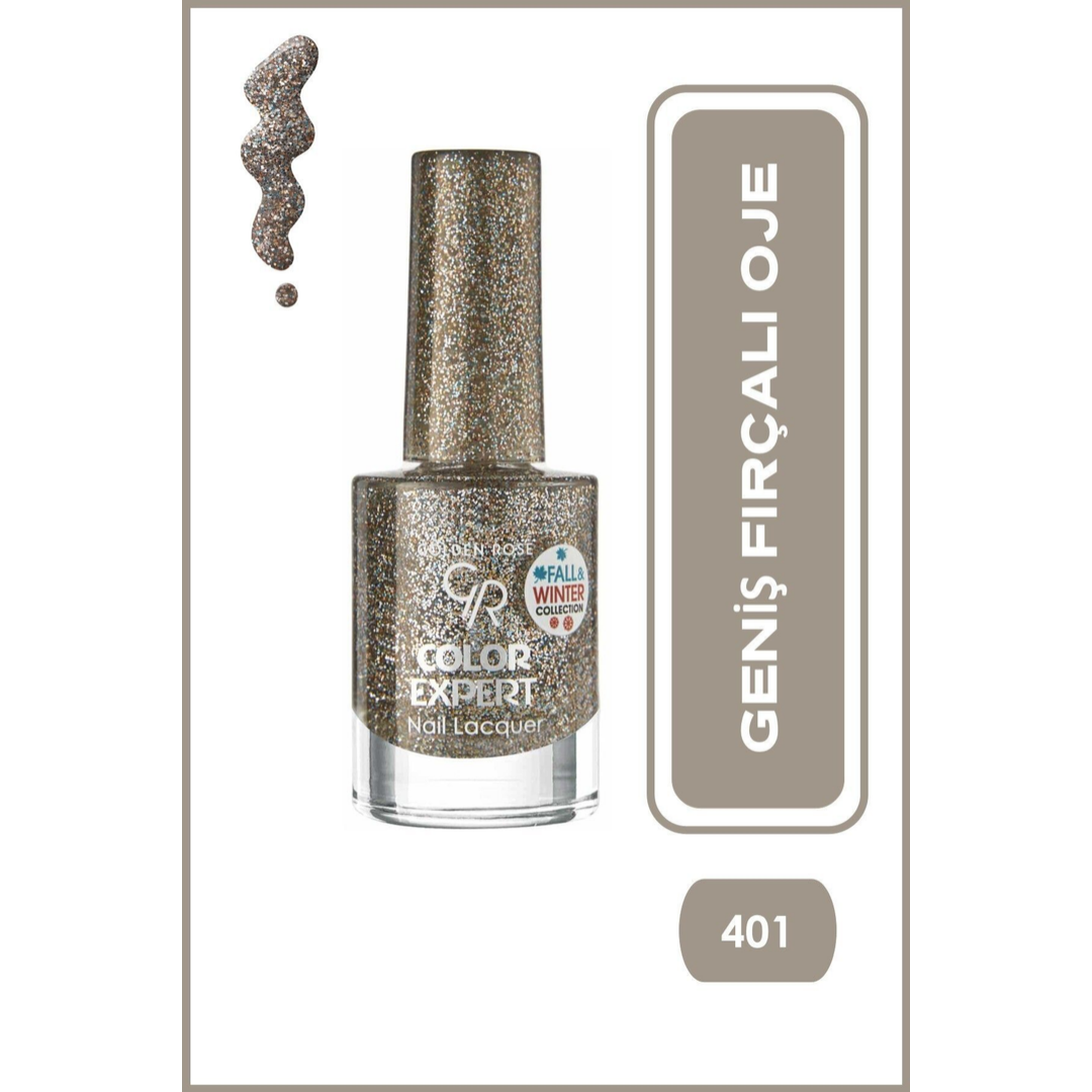 Golden Rose Color Expert Fall & Winter Collection No: 401 Glitter - Işıltılı Oje
