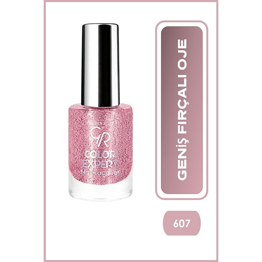 Golden Rose Color Expert Nail Lacquer Glitter - 607 - Işıltılı Oje