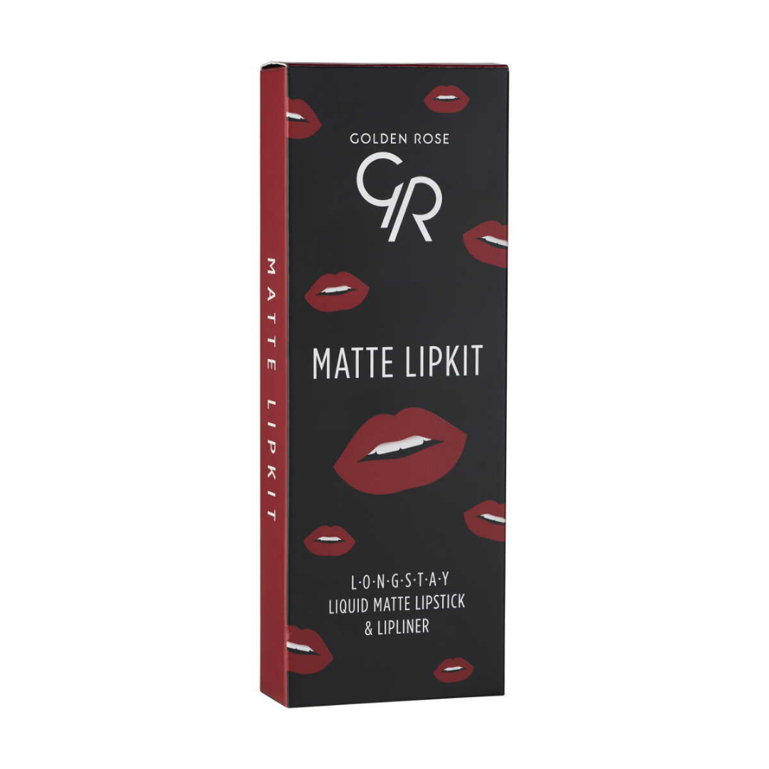 Golden Rose Matte Lip Kit Scarlet Red