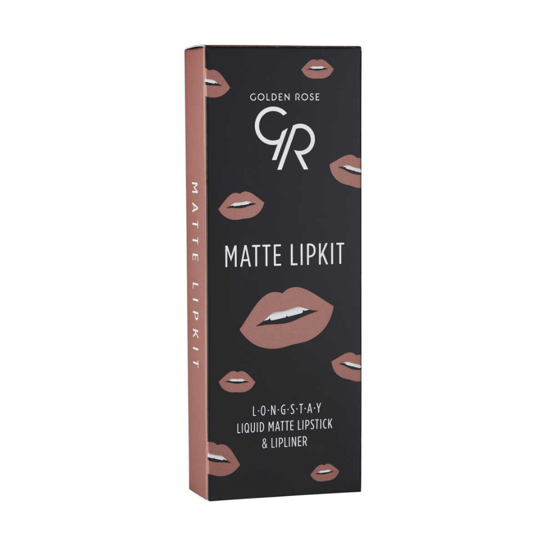 Golden Rose Matte Lip Kit Warm Nude