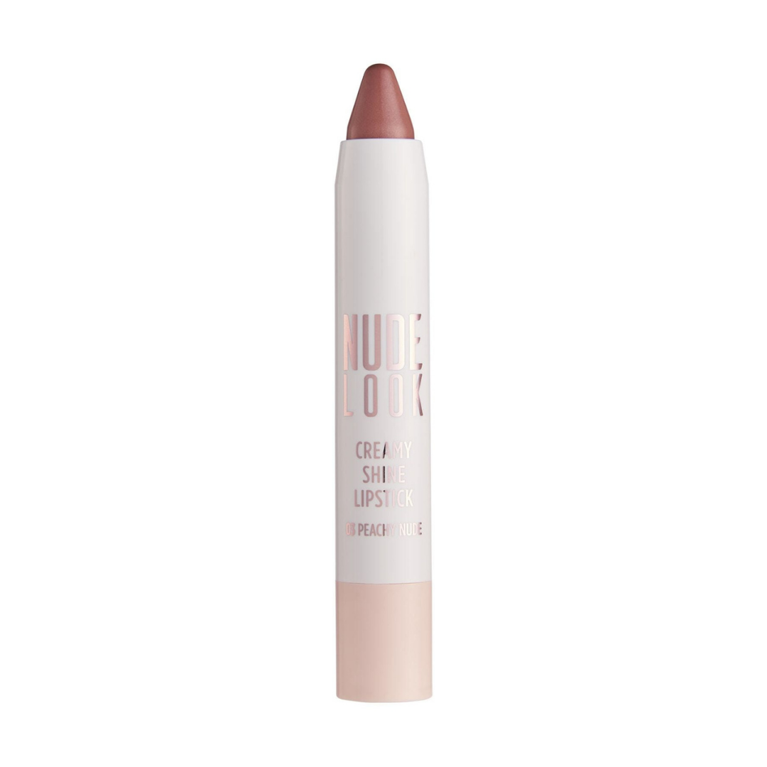 GR Nude Look Creamy Shine Lipstick No: 03 Peachy Nude - Kalem Ruj