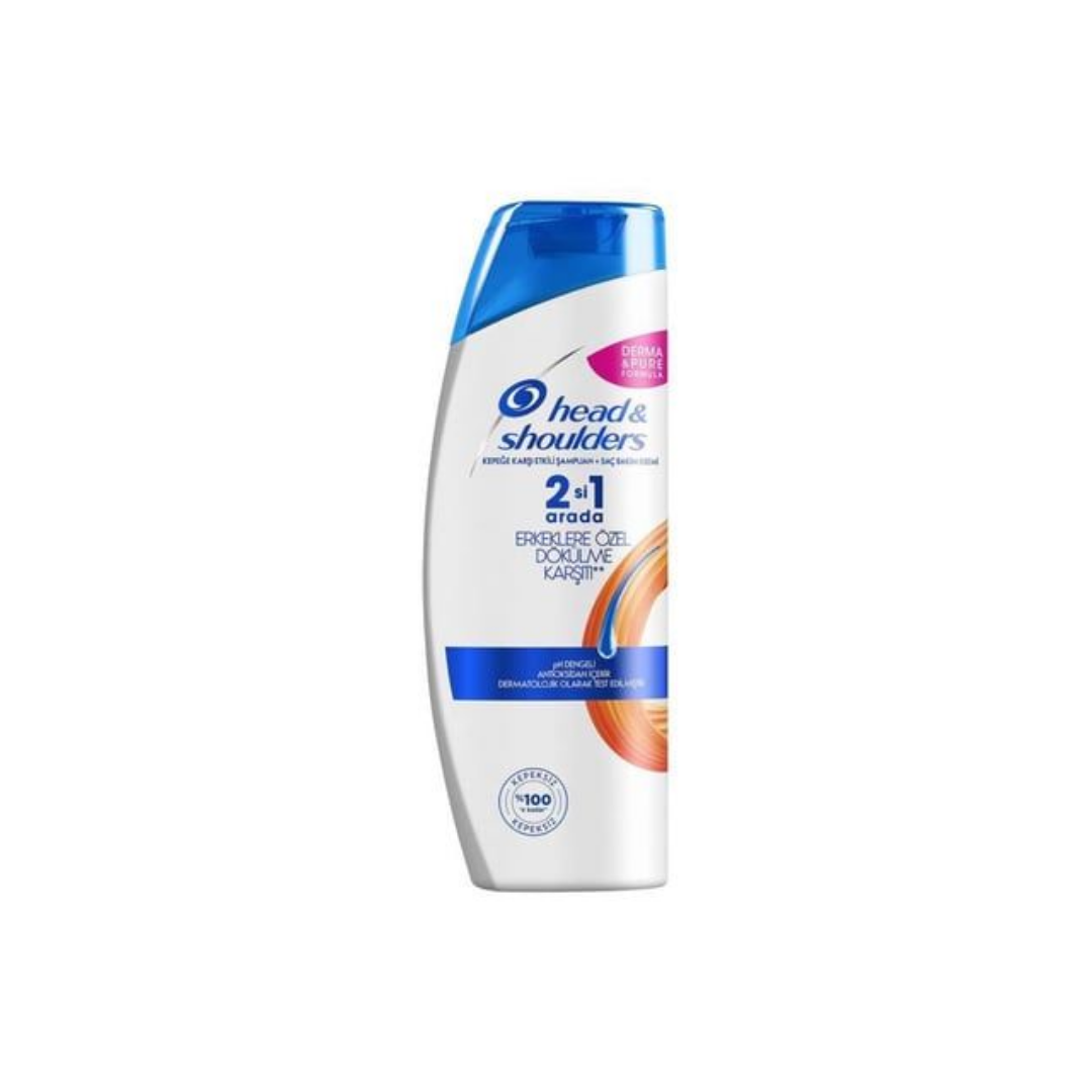 Head&Shoulders Saç Dökümelerine Karşı 450ml 2'si 1 Arada Erkeklere Özel Şampuan
