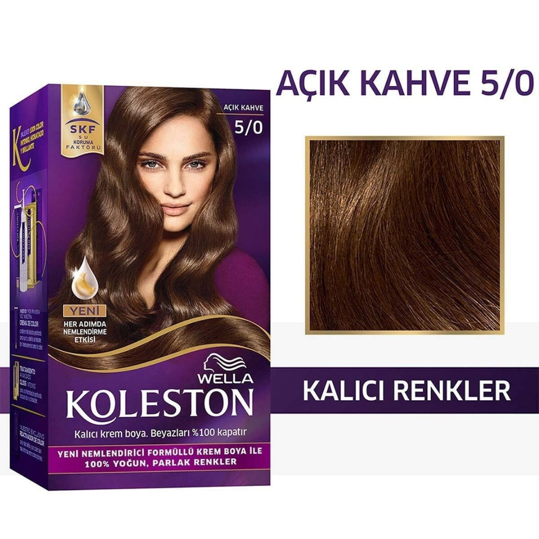 Koleston Kit Saç Boyası Açık Kahve 5/0