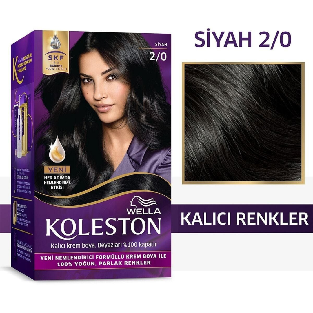 Koleston Kit Saç Boyası Siyah 2/0
