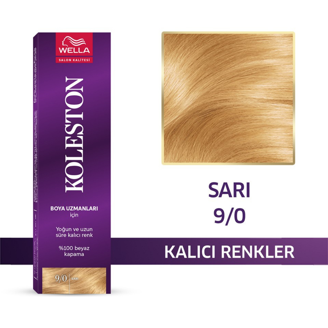 Koleston Tüp Saç Boyası 9/0 Sarı