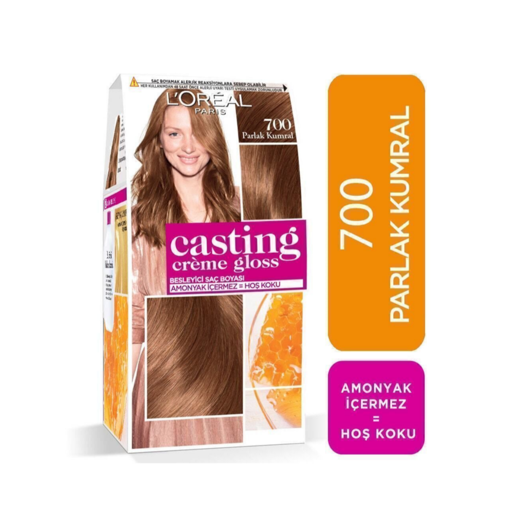 L'Oreal Paris Casting Crème Gloss Saç Boyası - 700 Parlak Kumral