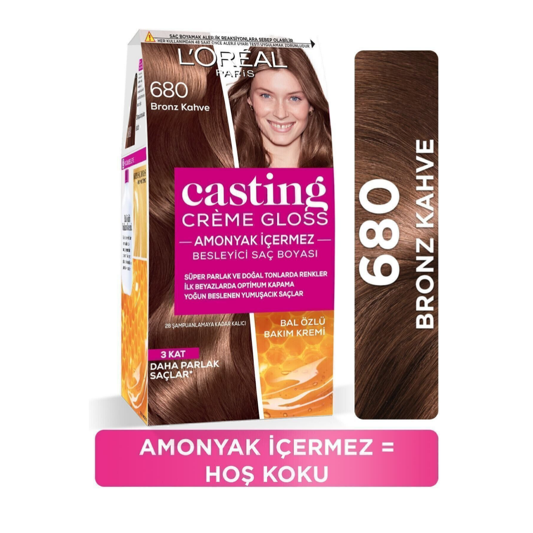 L'Oreal Paris Casting Crème Gloss Saç Boyası - 680 Bronz Kahve