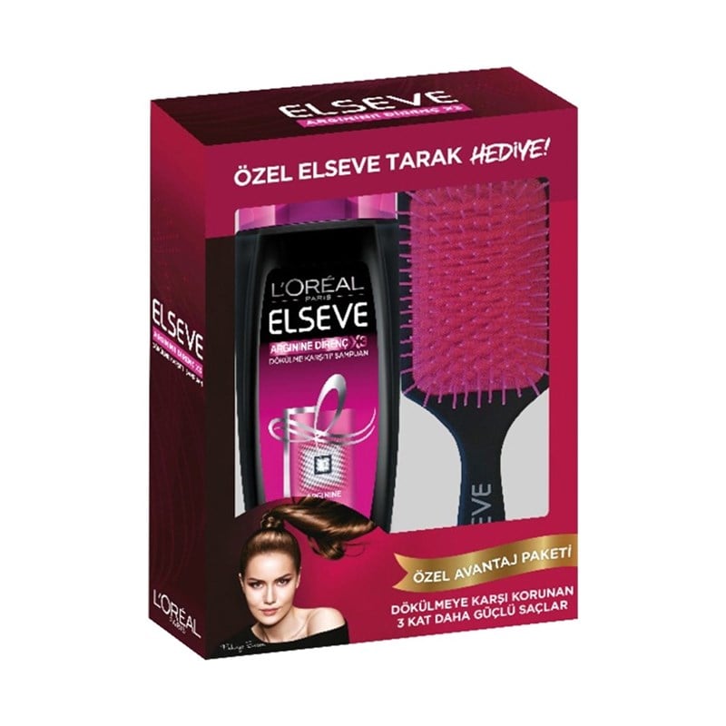 L'Oreal Paris Elseve Elseve Şampuan Arginine Direnç 520 ml+ Saç Fırçası