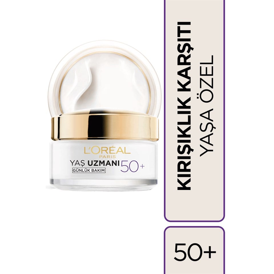 L'Oreal Paris Yaş Uzmanı Kırışıklık Karşıtı Yenileyici Krem 50+ 50 ml