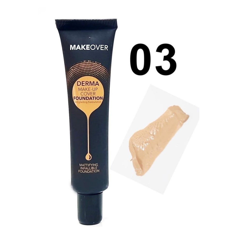 Makeover Derma Make Up Cover Matte Fondöten 03 Tüp