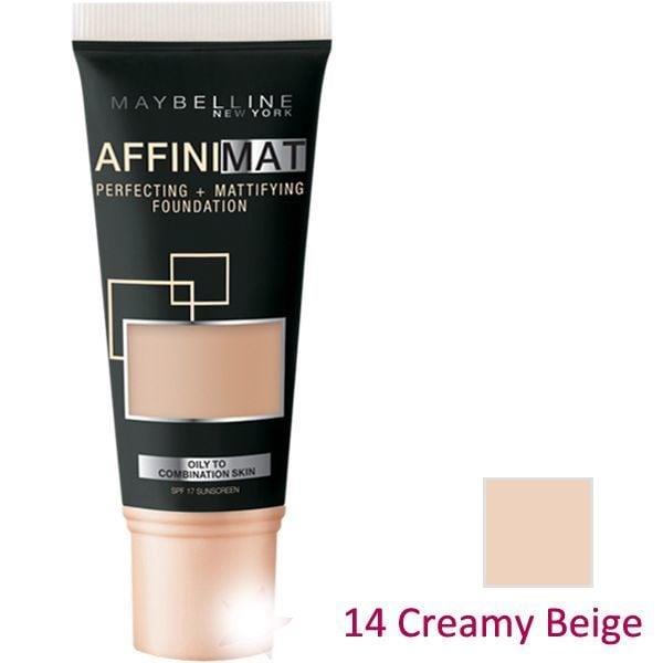 Maybelline New York Affinimat Fondöten 14 Creamy Beige