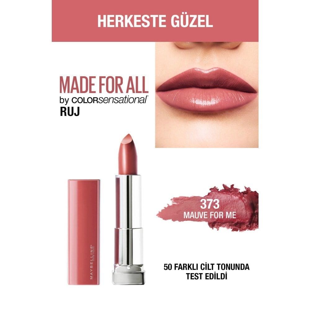 Maybelline New York Color Sensational Made For All Ruj No: 373 Mauve For Me - Gül Kurusu Nude