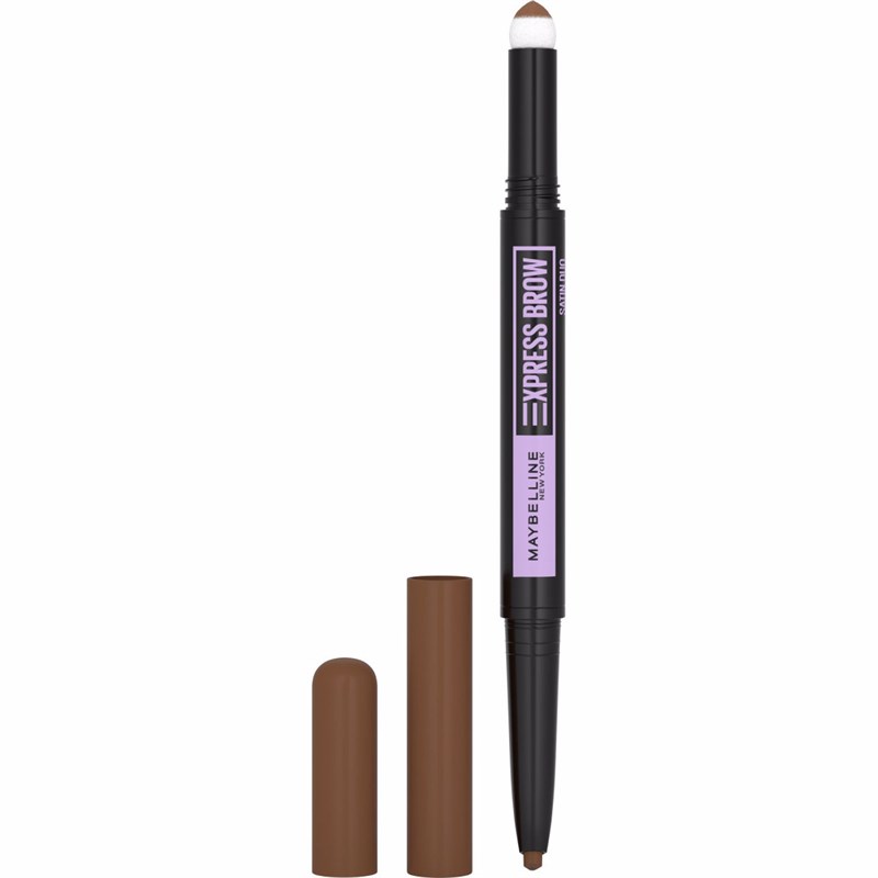 Maybelline New York Express Brow Satin Duo Kaş Kalemi Çift Taraflı Satin Duo 02 Med Brown