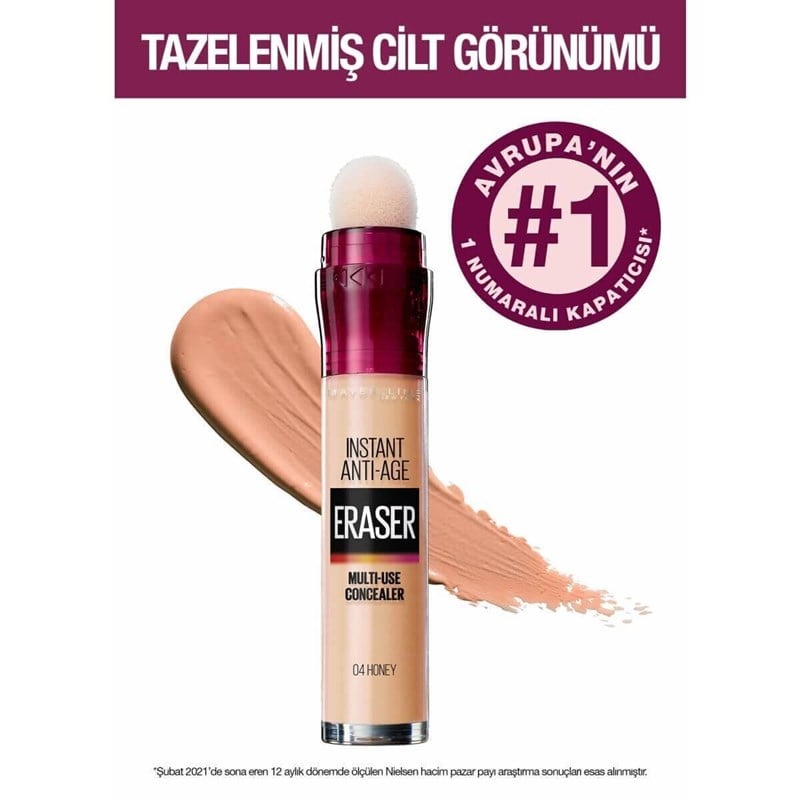 Maybelline New York Kapatıcı - Instant Age Eraser Concealer 04 Honey 