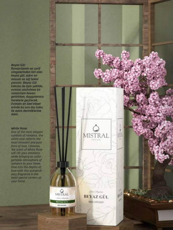 Mıstral Home Fragrance Beyaz Gül Ortam Kokusu 100ml
