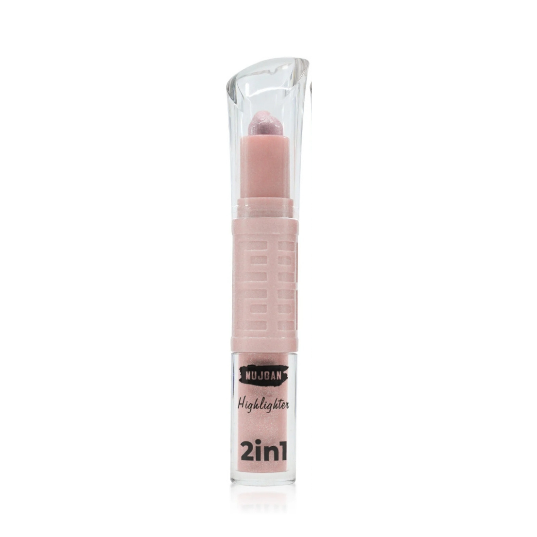 MUJGAN Çift Uçlu Likit Ve Stik Aydınlatıcı 2-in-1 Kapatıcı - Highlighter No.01