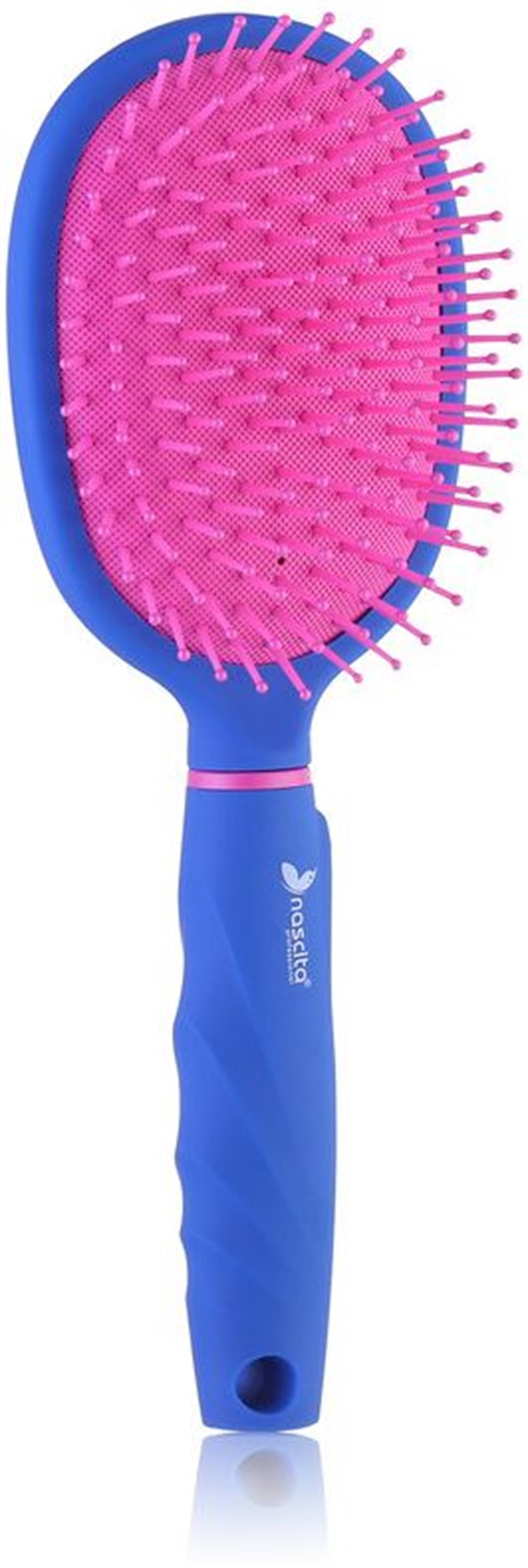 Nascita MILAS002 Oval Hair Brush – Blue and Pink