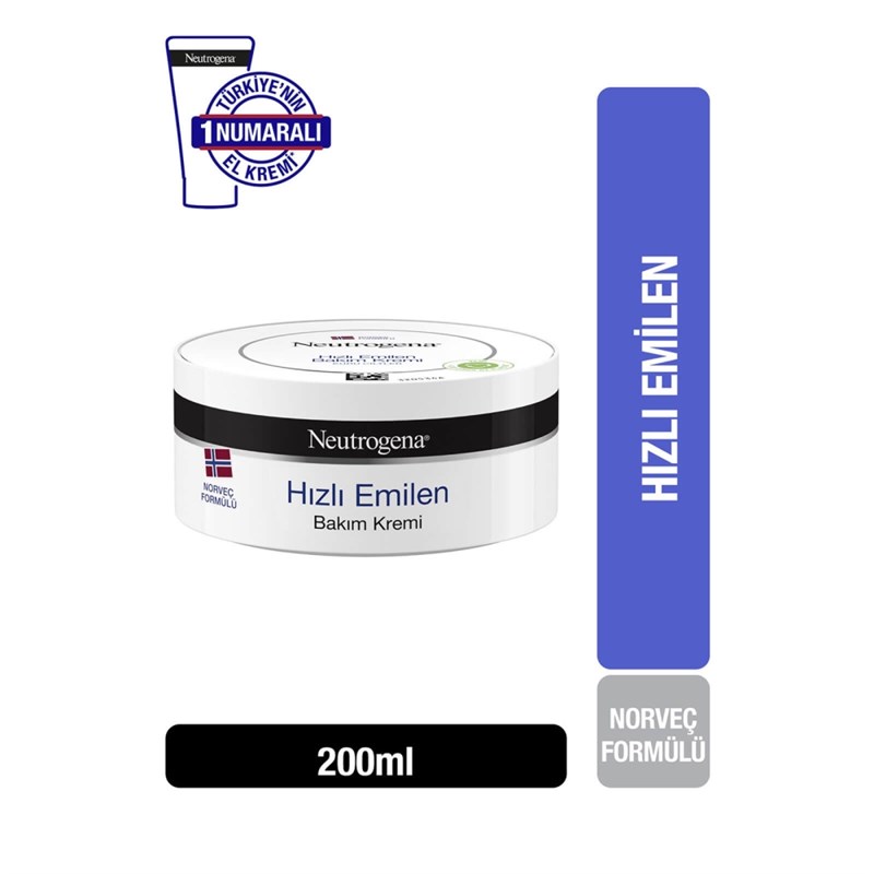 Neutrogena Hızlı Emilen Bakım Kremi Normal Cilt 200 ml