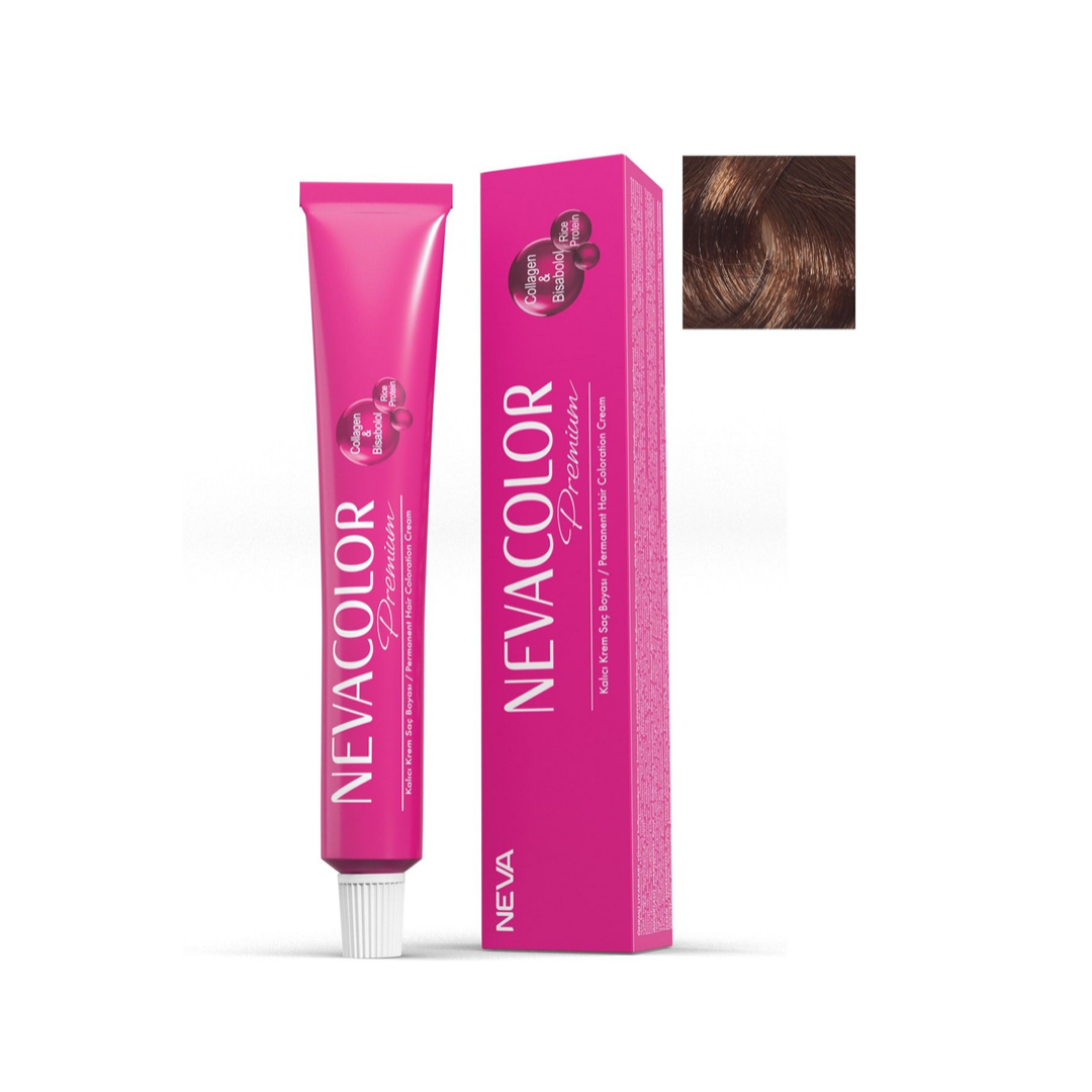 Nevacolor Premium 7.90 Kumral Tütün Kahve Kalıcı Krem Saç Boyası 50ml