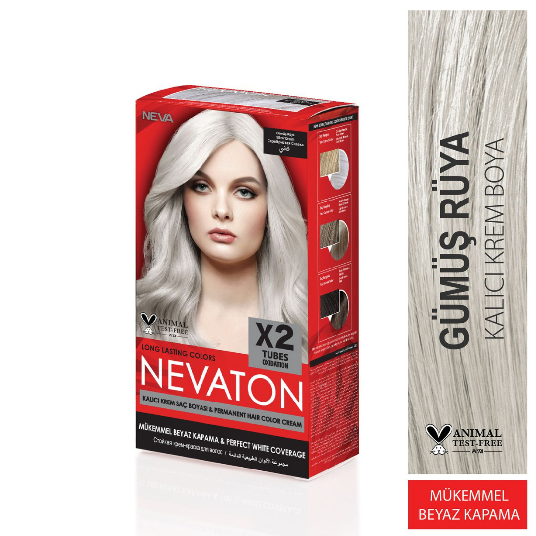 NEVATON 2'li Set Boya Gümüş Rüya