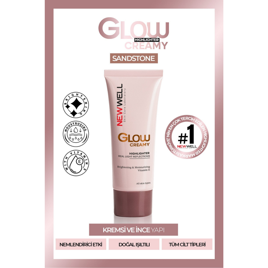 New Well Glow Creamy Highlighter Doğal Işıltılı Krem Aydınlatıcı 30 ML Sandstone 04