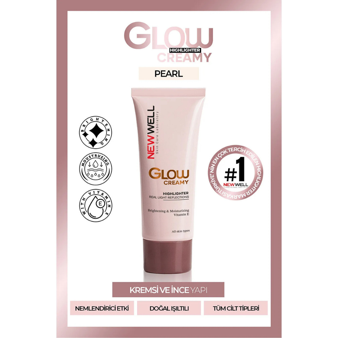 New Well Glow Creamy Highlighter Doğal Işıltılı Krem Aydınlatıcı 30 ML Pearl 01
