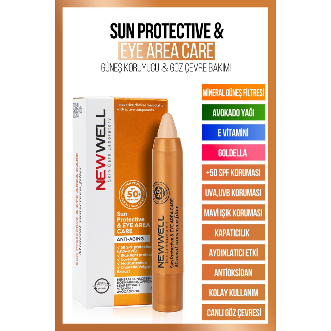 New Well Güneş Korumalı Göz Çevresi Concealer Cream 50+SPF