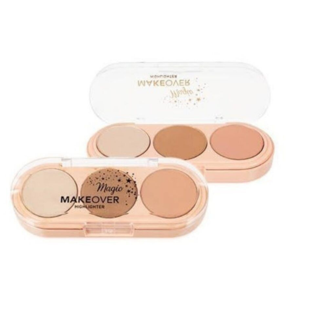 New Well Makeover Highlighter Aydınlatıcı 3lü Palet 02