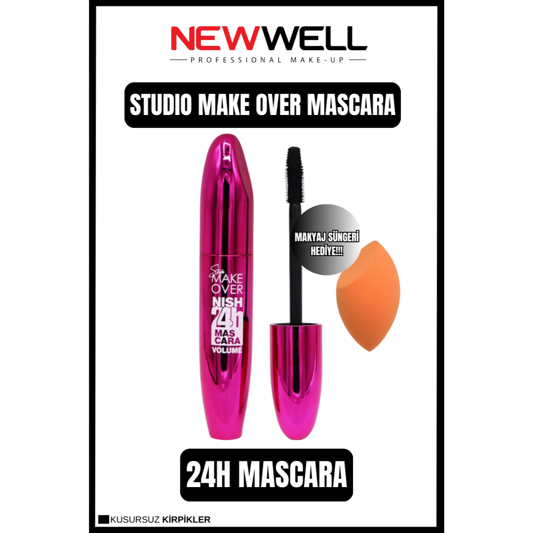 New Well Makeover Waterproof 24 Hours Volume Mascara