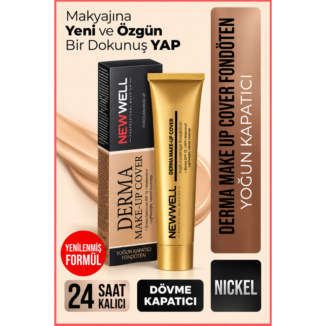 Newwell Derma Make-Up Cover Foundation - Nickel
