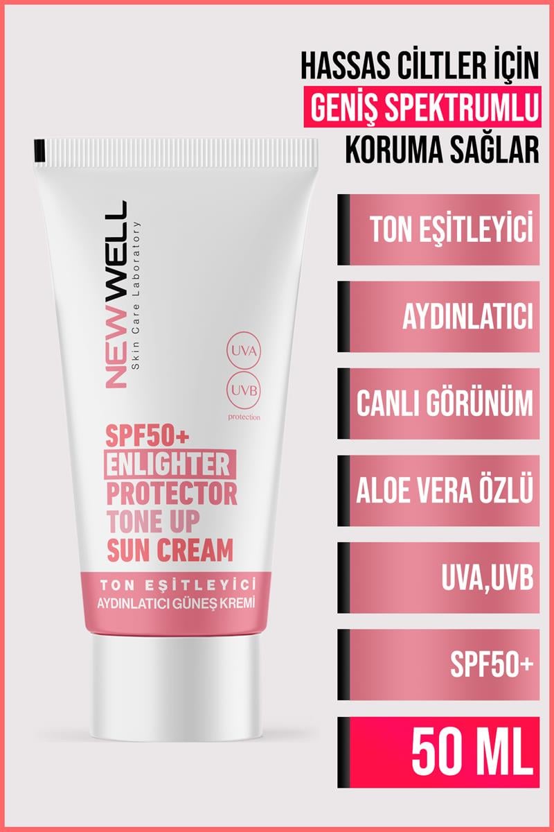 Newwell Güneş Kremi Yüksek Koruma Spf 50+(Aloe Vera)