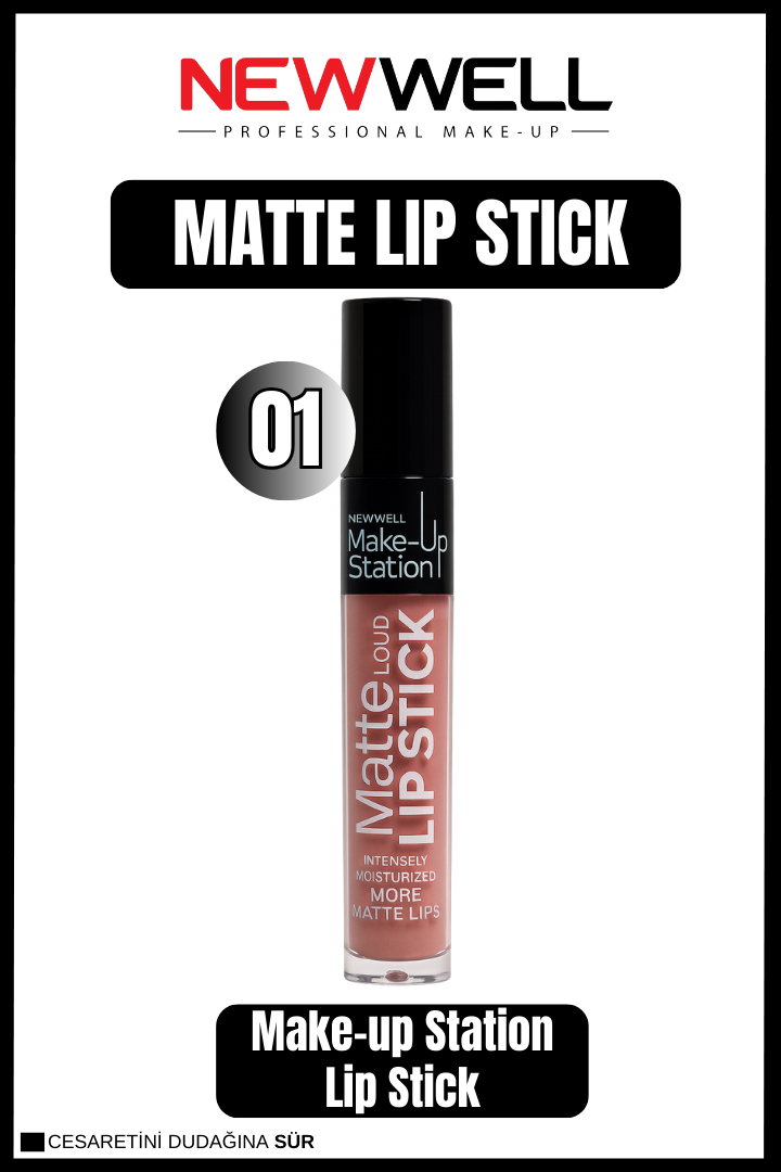 Newwell Make-up Station Matte Liquid Lip Stick 01