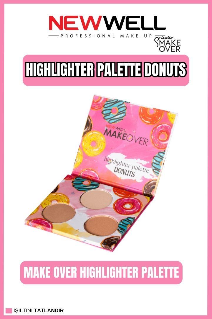 Newwell Makeover Highlighter Palette Donuts 3lü 
