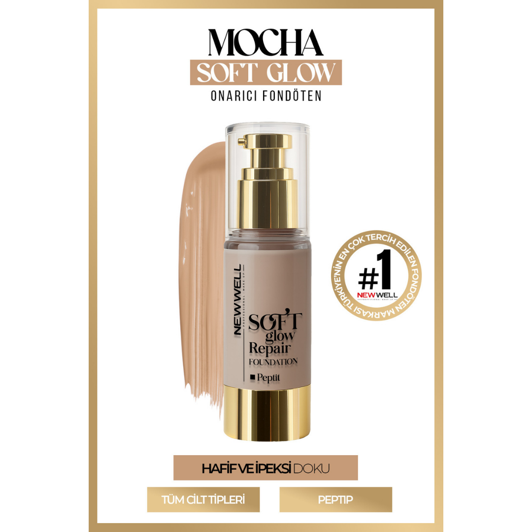 Newwell Mocha Soft Glow Repair Foundation | Yumuşak Işıltılı Onarıcı Fondöten 30 ML