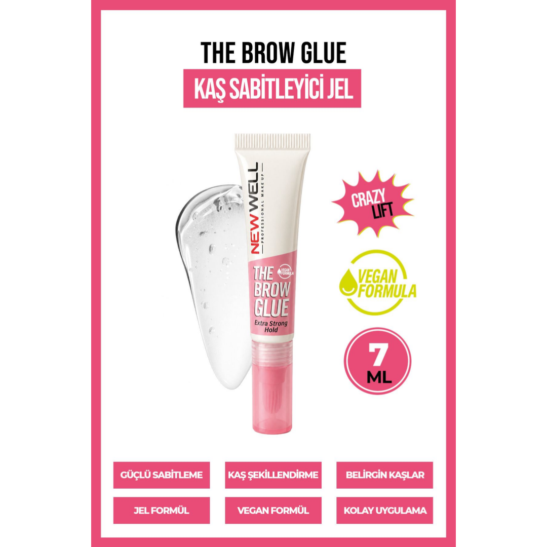 Newwell The Brow Glue Crazy Lift Extra Strong Hold Kaş Sabitleyici Jel 7 ml