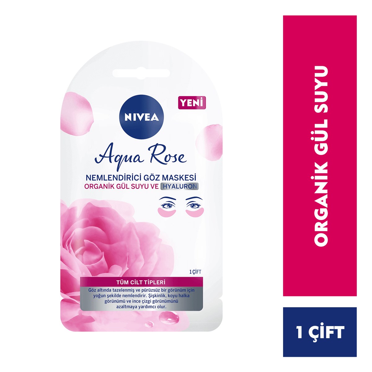 Nivea Aqua Rose Nemlendirici Göz Maske 1 Adet