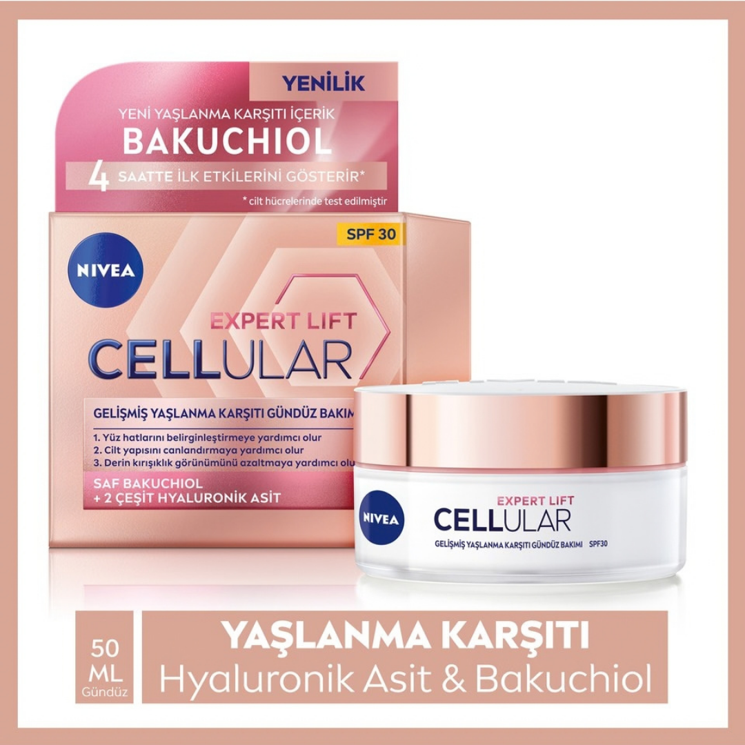 Nivea Cellular Expert Lift Yaşlanma Karşıtı Gündüz Yüz Bakım Kremi 50 Ml