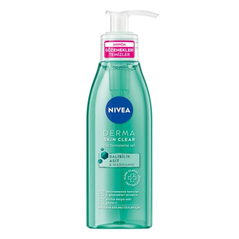 Nivea Derma Skin Clear Sivilce Karşıtı Yüz Temizleme Jeli 150ml
