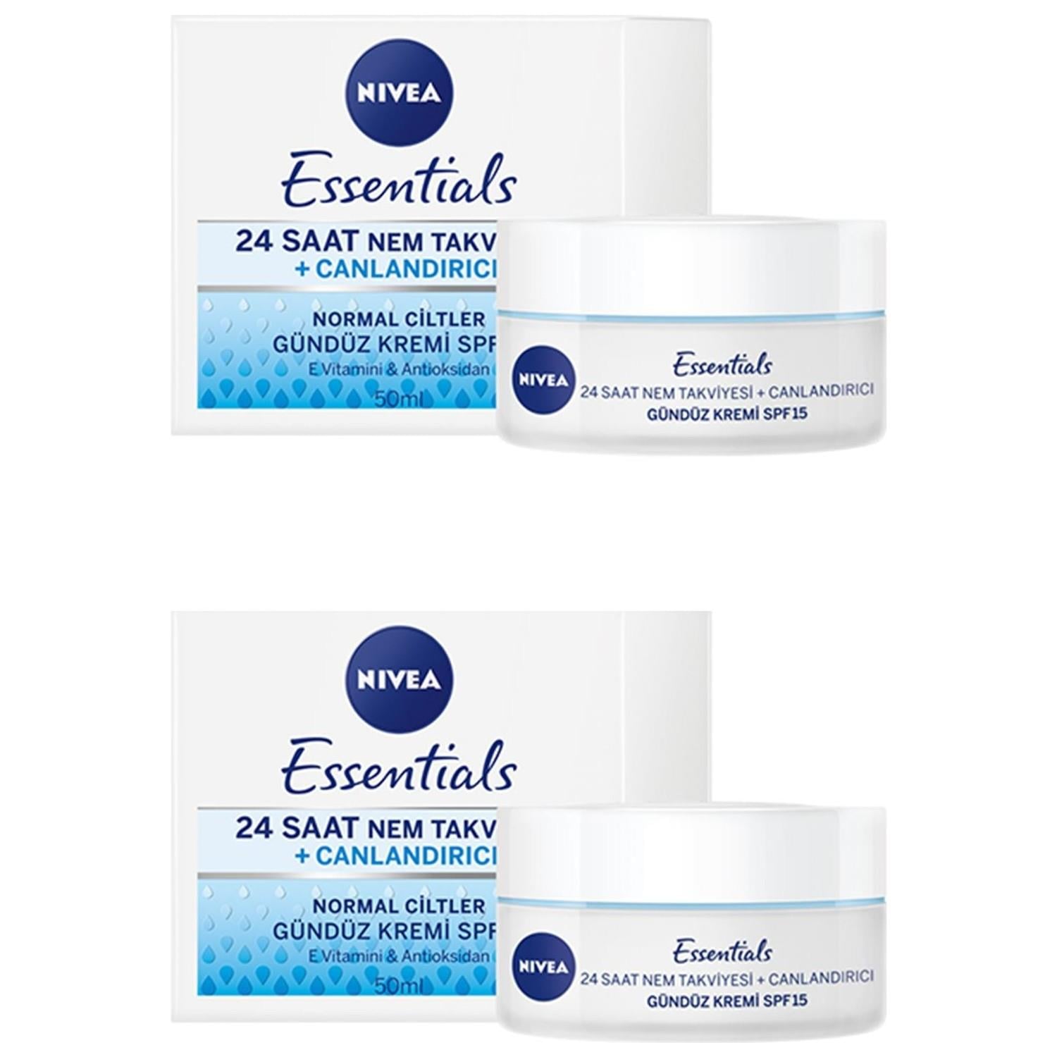 Nivea Essentials Canlandırıcı Gündüz Kremi 50 ml 2li
