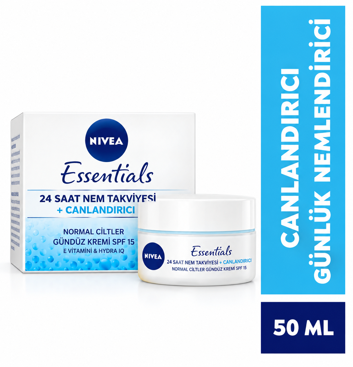 Nivea Essentials Canlandırıcı Gündüz Kremi 50 ml 2li