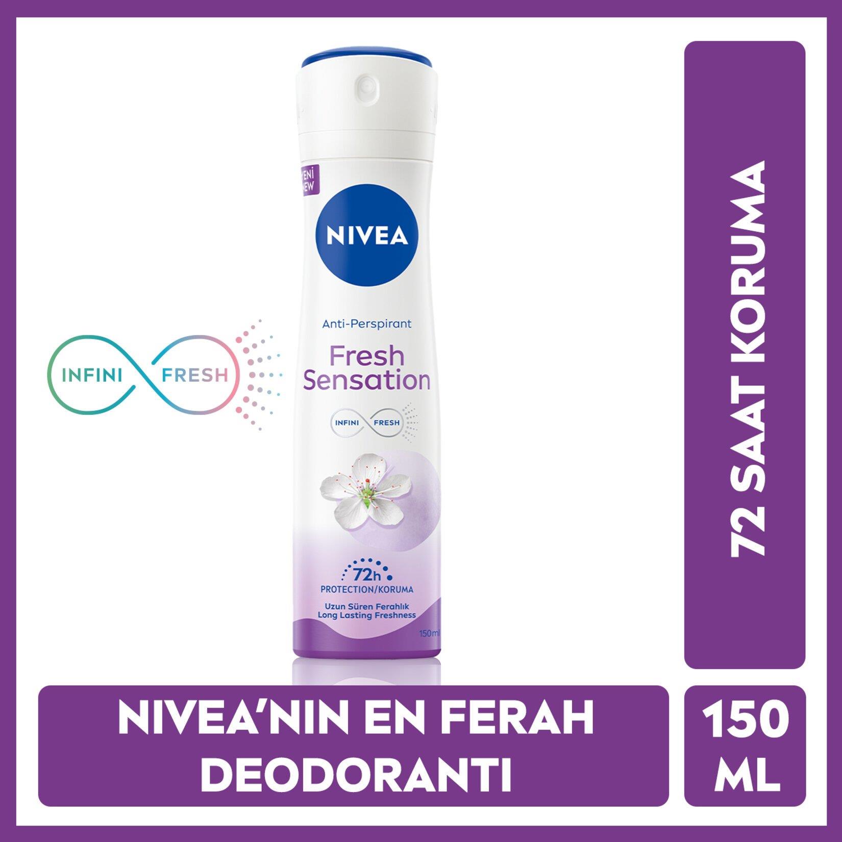 Nivea Fresh Sensation Kadın Sprey Deodorant 150ml