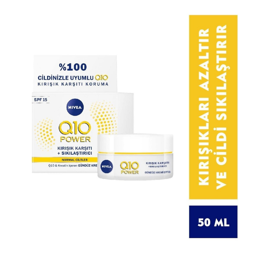 Nivea Gündüz Kremi Q10 Plus Kırışık Karşıtı +Spf15 50 ml