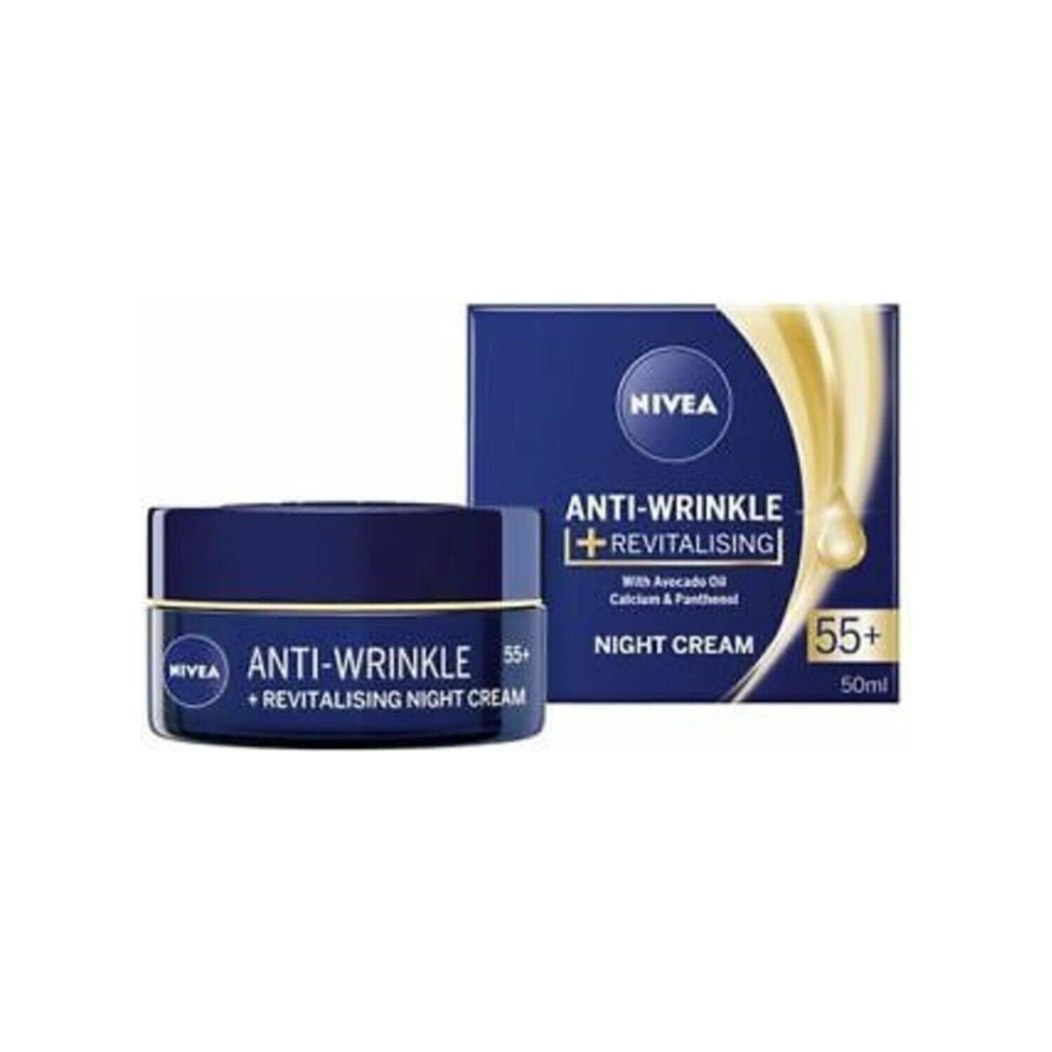 Nivea Kırışıklık Karşıtı + Sıkılaştırıcı 50 Yaş Üstü Gece Kremi 50ml